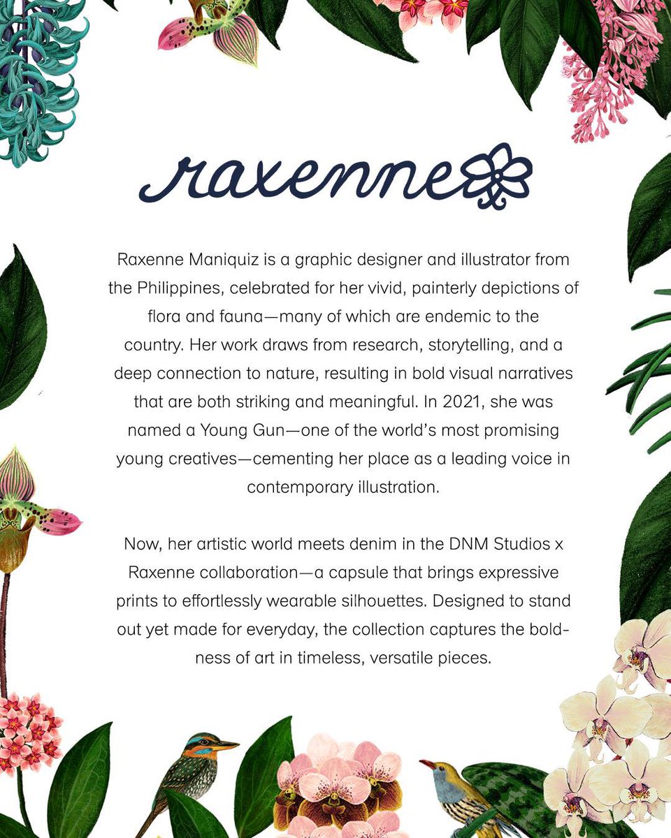 Nature isn't just her muse - it's her signature.

Introducing Raxenne, the creative force behind the print

plainsandprints.com

#DNMStudiosxRaxenne