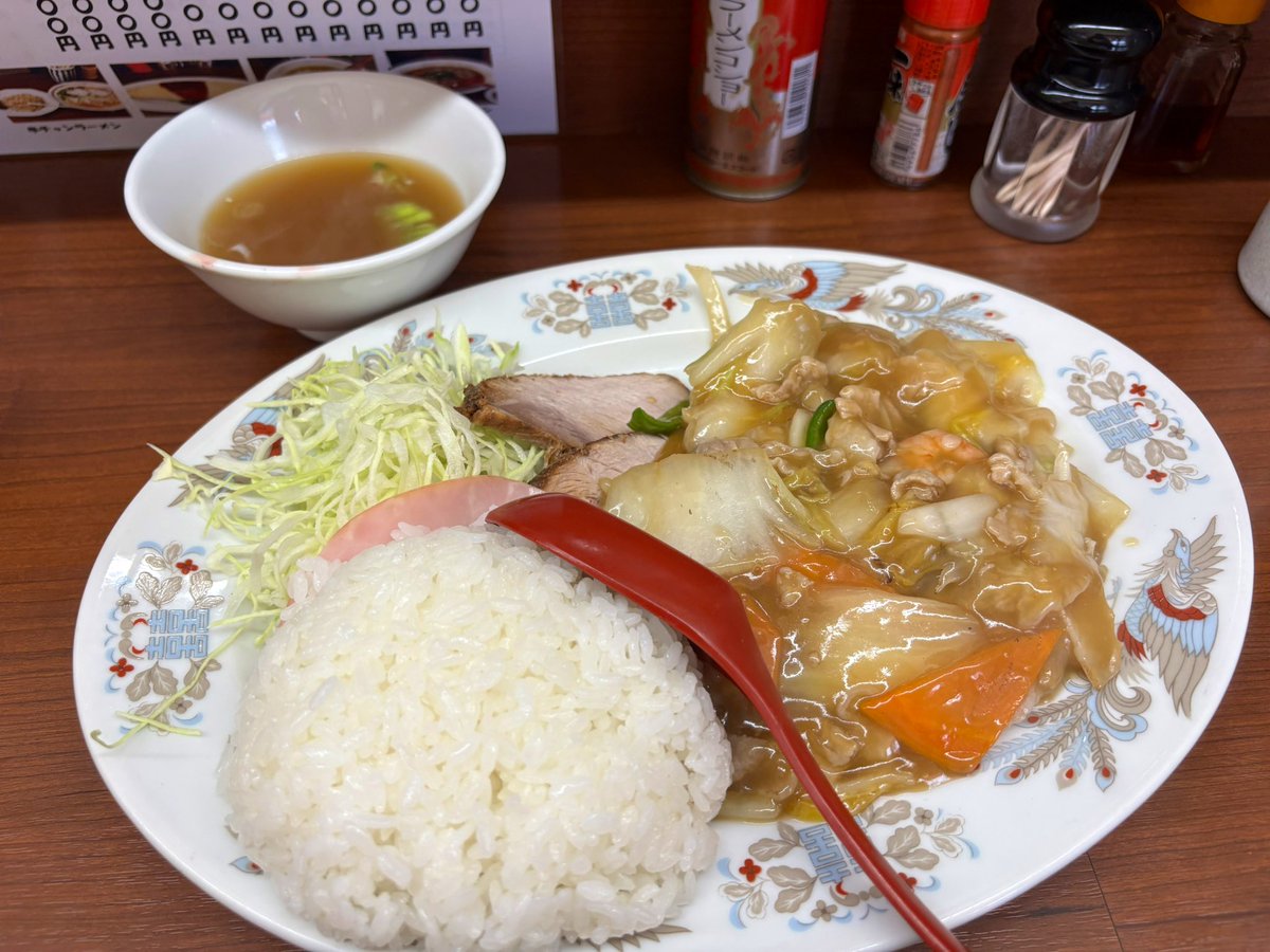 念願のっ❣️

中華ランチ🩷

うんまᙏ̤̫͚

#松屋食堂