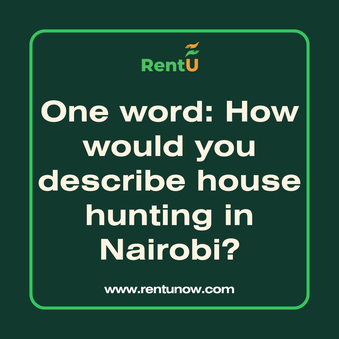 RentUNow's tweet photo. House hunting can be really tiring and demanding ...share what you've experienced while house hunting . https://t.co/CgBGrdA0HD