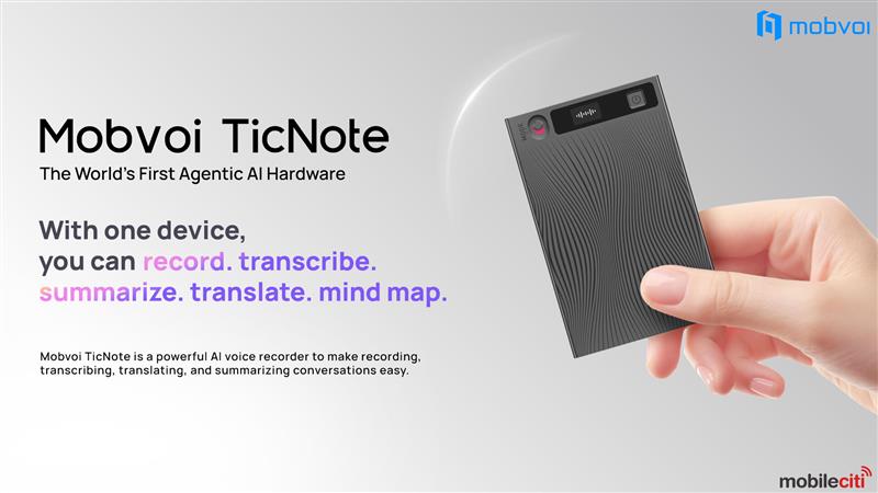 mobileciti's tweet image. 🎙️Mobvoi TicNote AI Voice Recorder

✅High-Quality Audio Recording
✅64GB Storage
✅Summary &amp;amp; Translation &amp;amp; Mind Map
✅AI-Powered Translation
✅22 hours battery life

👉Available on Mobileciti

👉Buy Now: bit.ly/3TzjIE2

#ticnote #mobvoi #aivoicerecorder #smartrecorder
