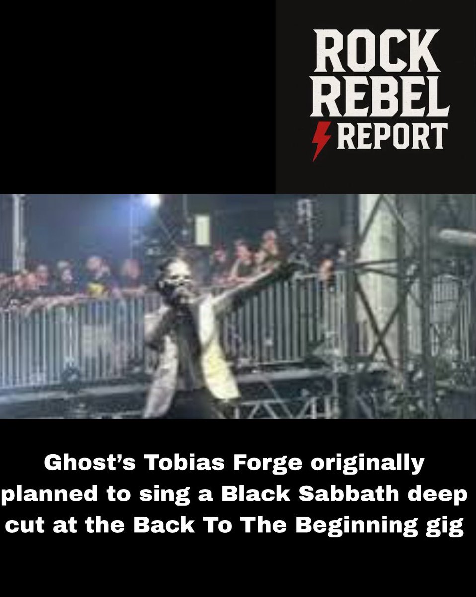 RiffOnItPodcast's tweet photo. Papa V Perpetua (Tobias Forge) performed “Bark At The Moon” at Back To The Beginning — but originally considered songs like “Am I Insane,” telling Planet Rock: “That’s my childhood.”
#ghost #tobiasforge #ozzy #backtothebeginning #rock #metal https://t.co/ddsrWkQVRa