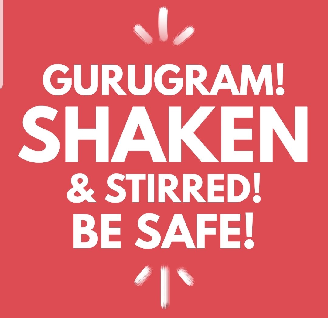 iASK: Is this a quake? Or am I imagining it? Yesterday the rain stirred it all up! And today we are shaken! #Earthquake #Gurugram #Gurgaon #GurugramEarthquake #StirredAndShaken