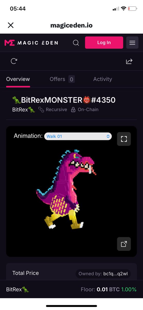 BitRex🦖 (@cryptotrexnft) on Twitter photo Fun fact. 1x Bitrex… a game ready asset with over 100x actions, will cost around $10 000 dollars to inscribe. <a href="/fractal_bitcoin/">Fractal Bitcoin</a> made it affordable & possible in the end..<a href="/UniSat_comm/">UniSat Community</a>
magiceden.io/ordinals/item-… Fun fact. 1x Bitrex… a game ready asset with over 100x actions, will cost around $10 000 dollars to inscribe. <a href="/fractal_bitcoin/">Fractal Bitcoin</a> made it affordable & possible in the end..<a href="/UniSat_comm/">UniSat Community</a>
magiceden.io/ordinals/item-…