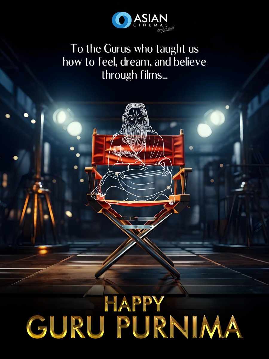 On this sacred day of #GuruPurnima, we bow to the masters who taught us not in classrooms, but through the magic of cinema. 🙏🎥
#AsianCinemas