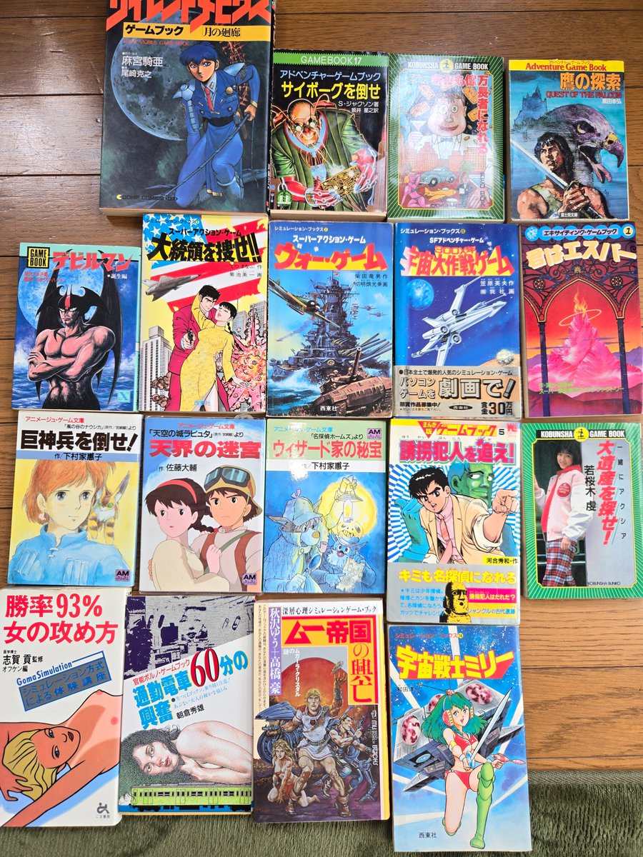 知らんゲームブックが安く売ってたら無理せず買うというのを繰り返してたが
結構集まってきてしまったな…