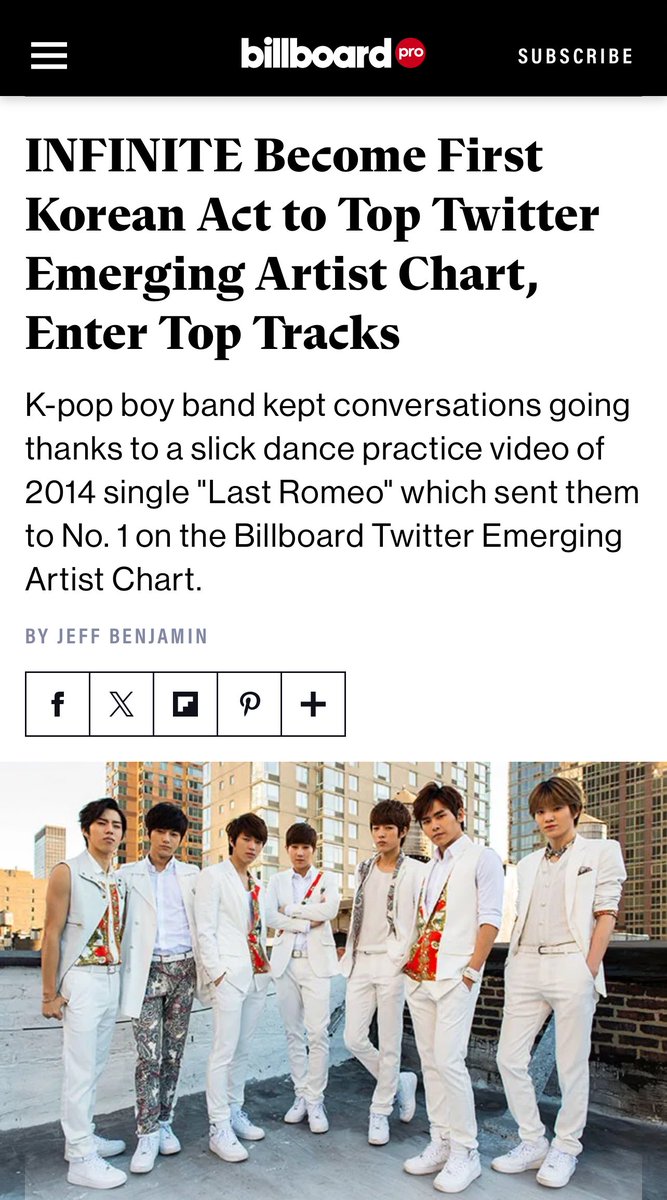 solaceifnt's tweet photo. when billboard LOVED infinite so much so that they decided to launch a new and special kpop column (k-town) and infinite topped the charts again with last romeo 😼

(yes i just needed a reason to yap about last romeo again) https://t.co/bzGozXi9YW