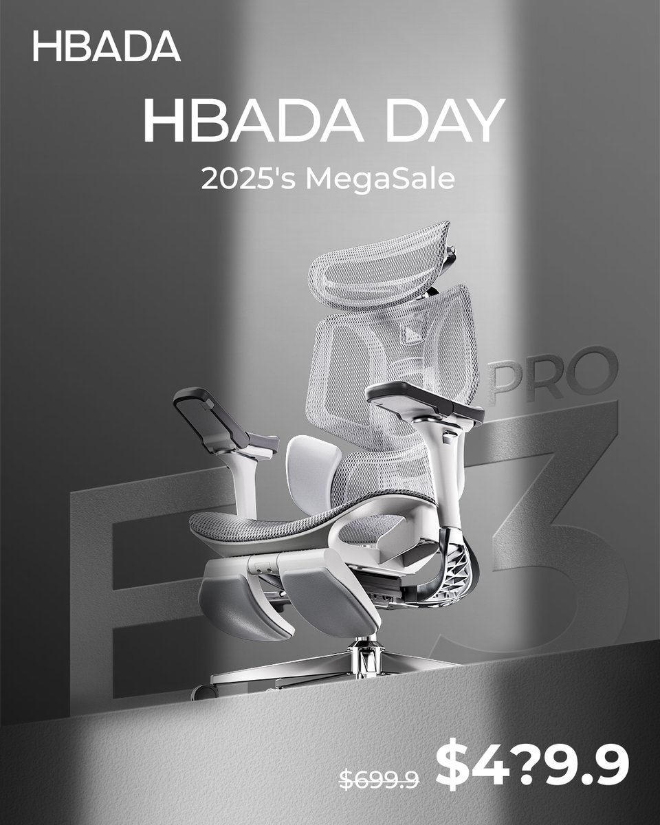 🚀 HBADA DAY = YOUR UPGRADE MOMENT 🚀 The E3 Pro isn’t just better—it’s smarter, comfier, and now, shockingly within reach. 📉 Let’s call this a ‘never-again’ kind of deal. (Yes, it’s that good.) 🛋️ Your back will thank you. Your wallet? Even more. 
🔗 Price reveal → [Bio link]