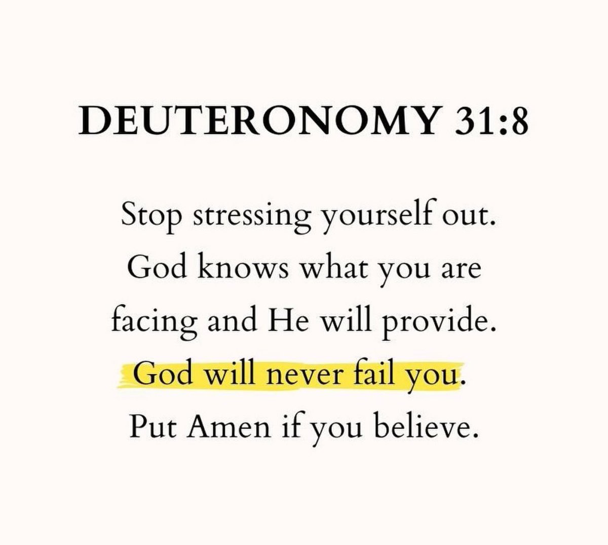 Deuteronomy 31:8