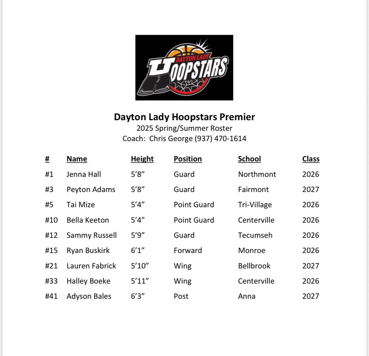 Dayton Lady Hoopstars - High School tweet media