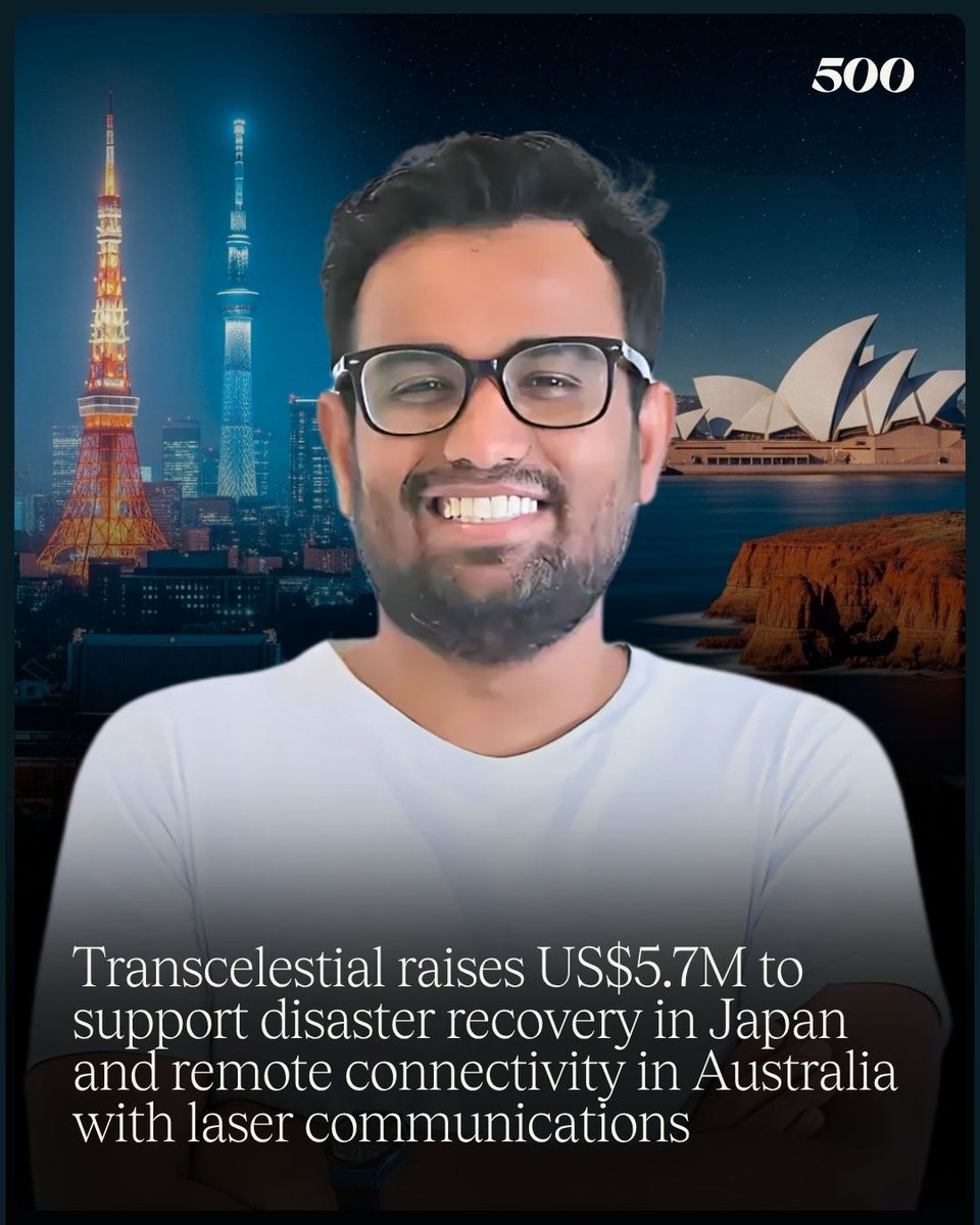 500 Southeast Asia (@500global_sea) on Twitter photo 500-backed laser communications company <a href="/trans_celestial/">transcelestial</a> is on track to double or triple their current network this year, and will be raising a Series B round in the second half of 2025: bit.ly/4eNwQiD
Photo: Transcelestial 500-backed laser communications company <a href="/trans_celestial/">transcelestial</a> is on track to double or triple their current network this year, and will be raising a Series B round in the second half of 2025: bit.ly/4eNwQiD
Photo: Transcelestial