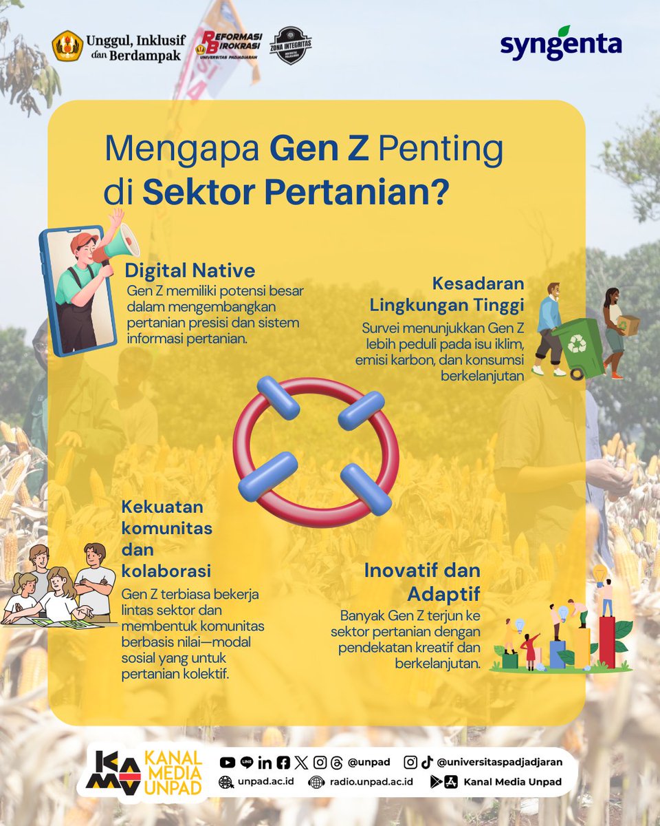 unpad's tweet image. Regenerasi petani di Indonesia menghadapi tantangan serius.

Gen Z, dengan literasi digital yang tinggi, kepedulian terhadap isu lingkungan, dan kemampuan beradaptasi cepat, memiliki peran kunci dalam transformasi ini.