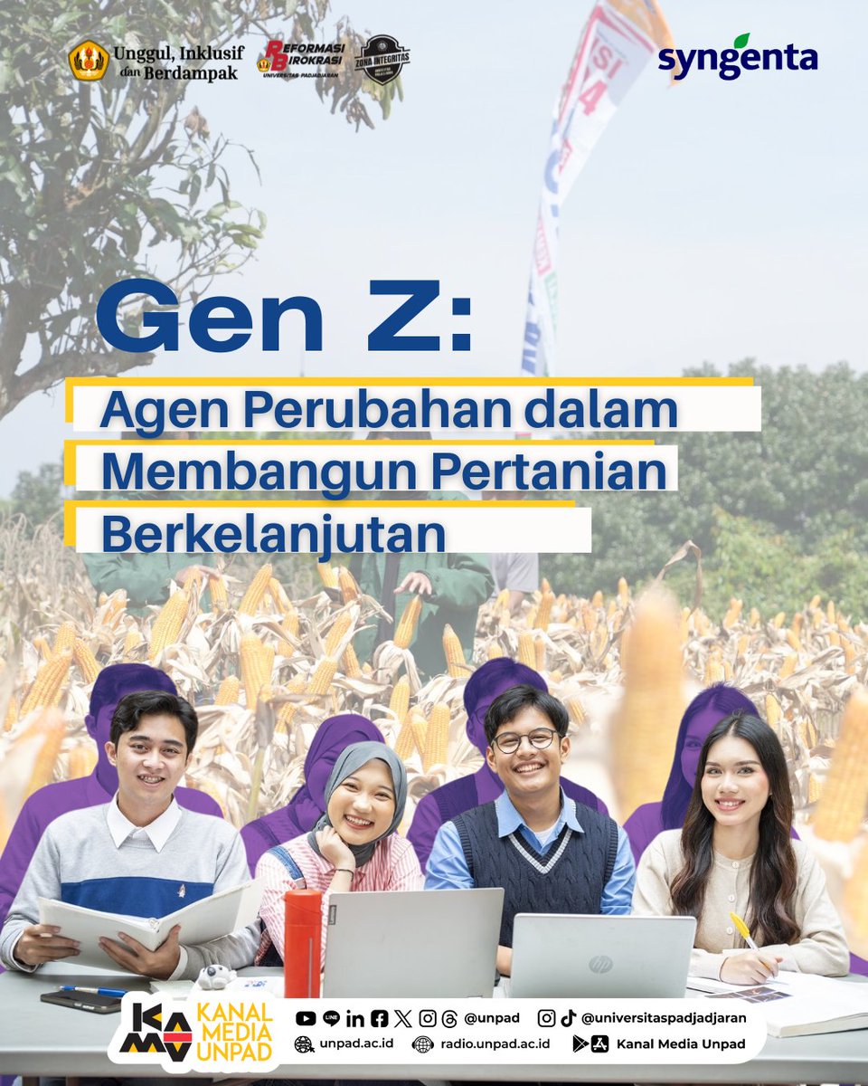 unpad's tweet image. Regenerasi petani di Indonesia menghadapi tantangan serius.

Gen Z, dengan literasi digital yang tinggi, kepedulian terhadap isu lingkungan, dan kemampuan beradaptasi cepat, memiliki peran kunci dalam transformasi ini.