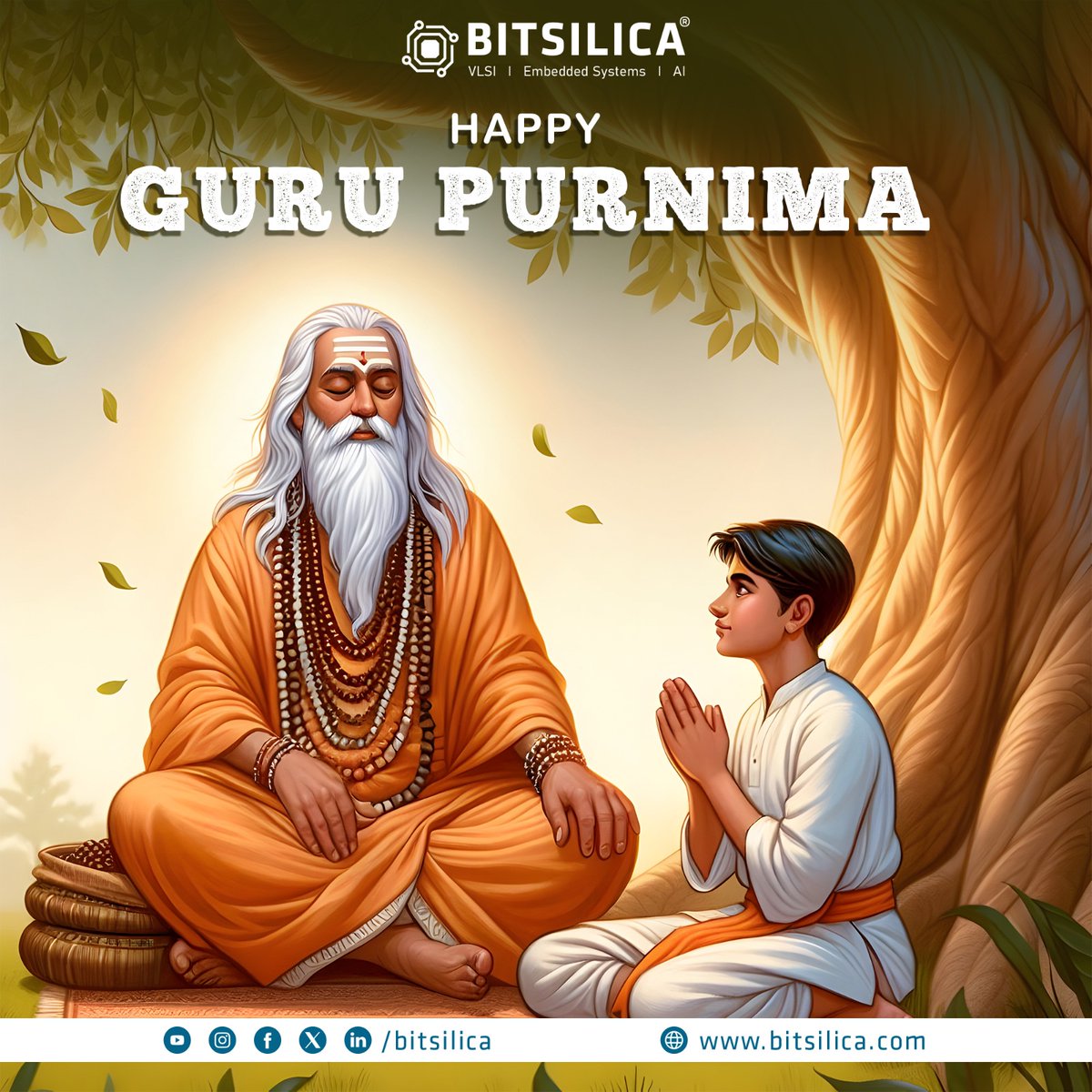 bitsilica's tweet photo. Happy Guru Purnima 
On this sacred day of gratitude and reflection, BITSILICA bows in reverence to all the mentors, guides, and teachers who illuminate our paths, both in life and in technology.

#GuruPurnima #BITSILICA #GratitudeToGurus #TechWithWisdom #LearningNeverStops https://t.co/FYcfLPe01L