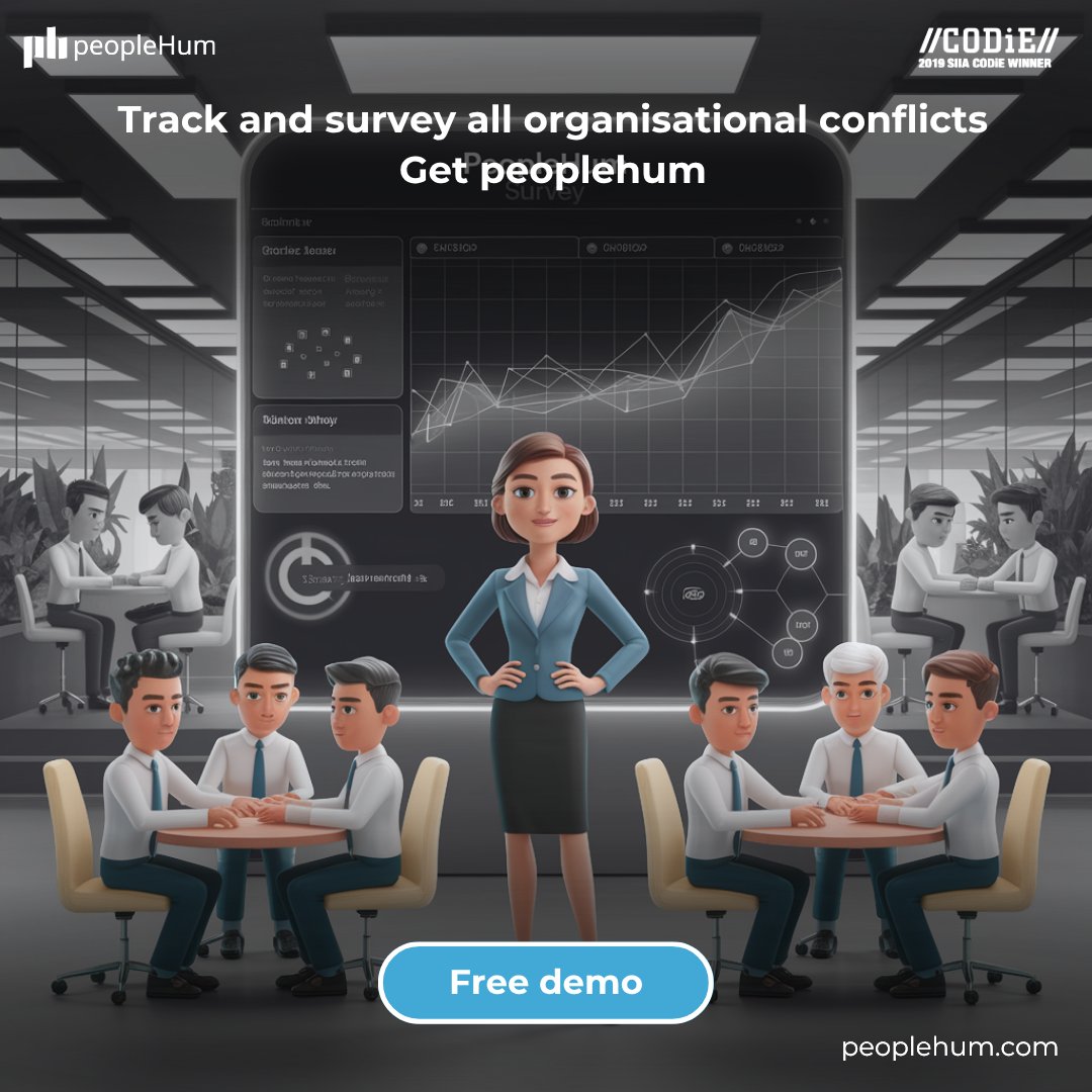 PeopleHum's tweet photo. Tracking and resolving organizational conflicts just got easier. Get peopleHum today. 💼
📌 Book a free demo - https://t.co/AX8uJbkkUS
With peopleHum, survey and manage conflicts to foster a healthier workplace culture!
#HrSoftware #HrLeader #Thailand #Bangkok #PHIA https://t.co/reXOzfxBWs