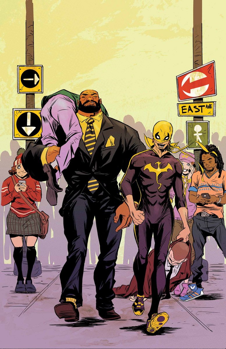 BryanQu80184264's tweet photo. @james_rescue @thereddaredev1l I'd be down for it. But I'd honestly like to see an animated Heroes for Hire show done in this style. With Mike and Finn returning to voice them ofc. https://t.co/RwSIflMCIi