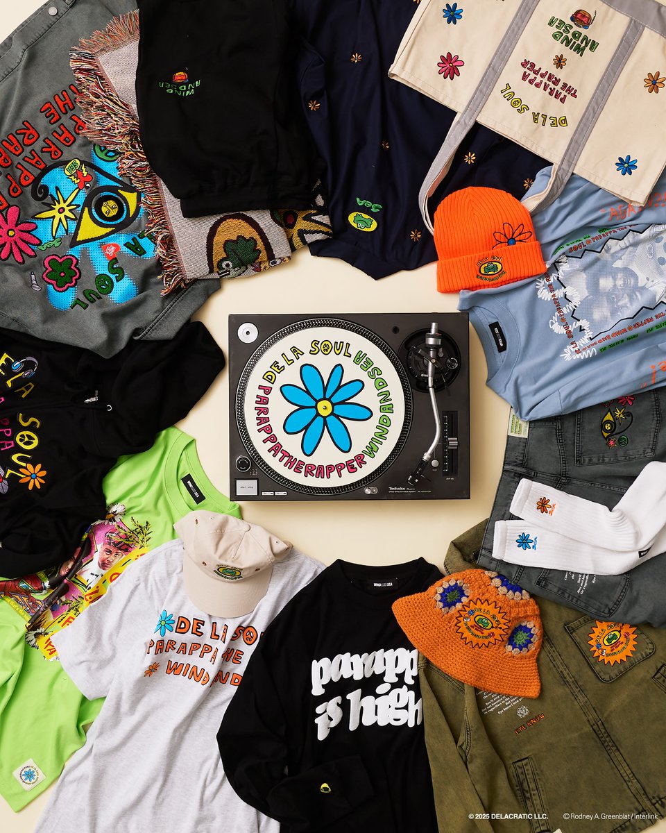 WIND AND SEA × De La Soul x パラッパラッパー コラボアイテムが2025