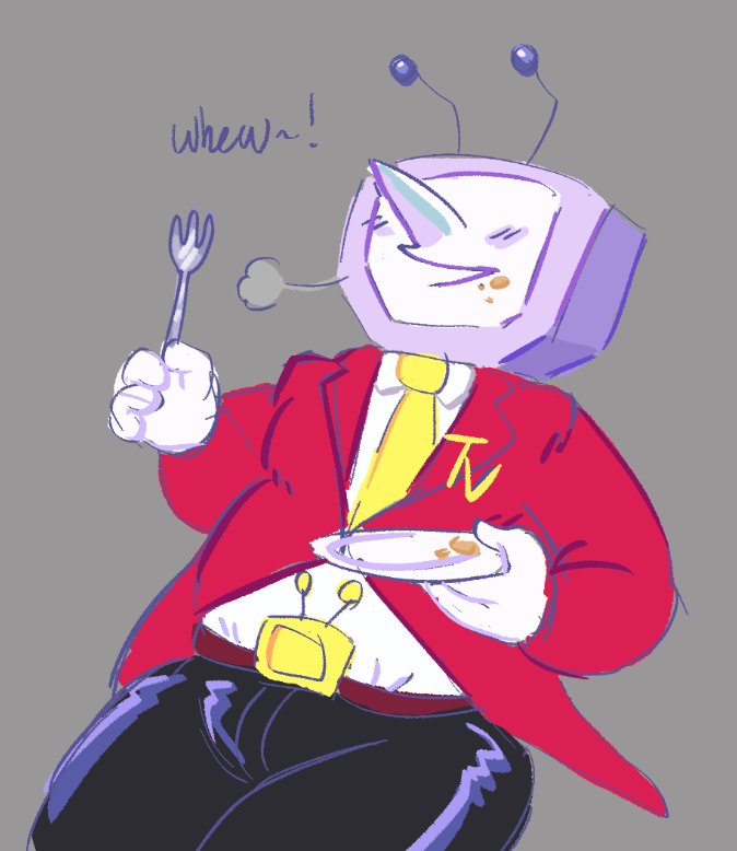 i feed tenna a big dinner cuz he is so cute and i love him and he deserves more than tv slop