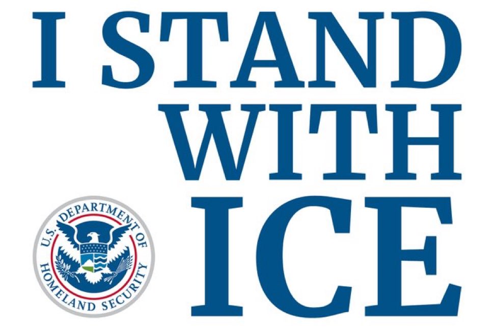 I stand with ICE 1000%.

Do you?