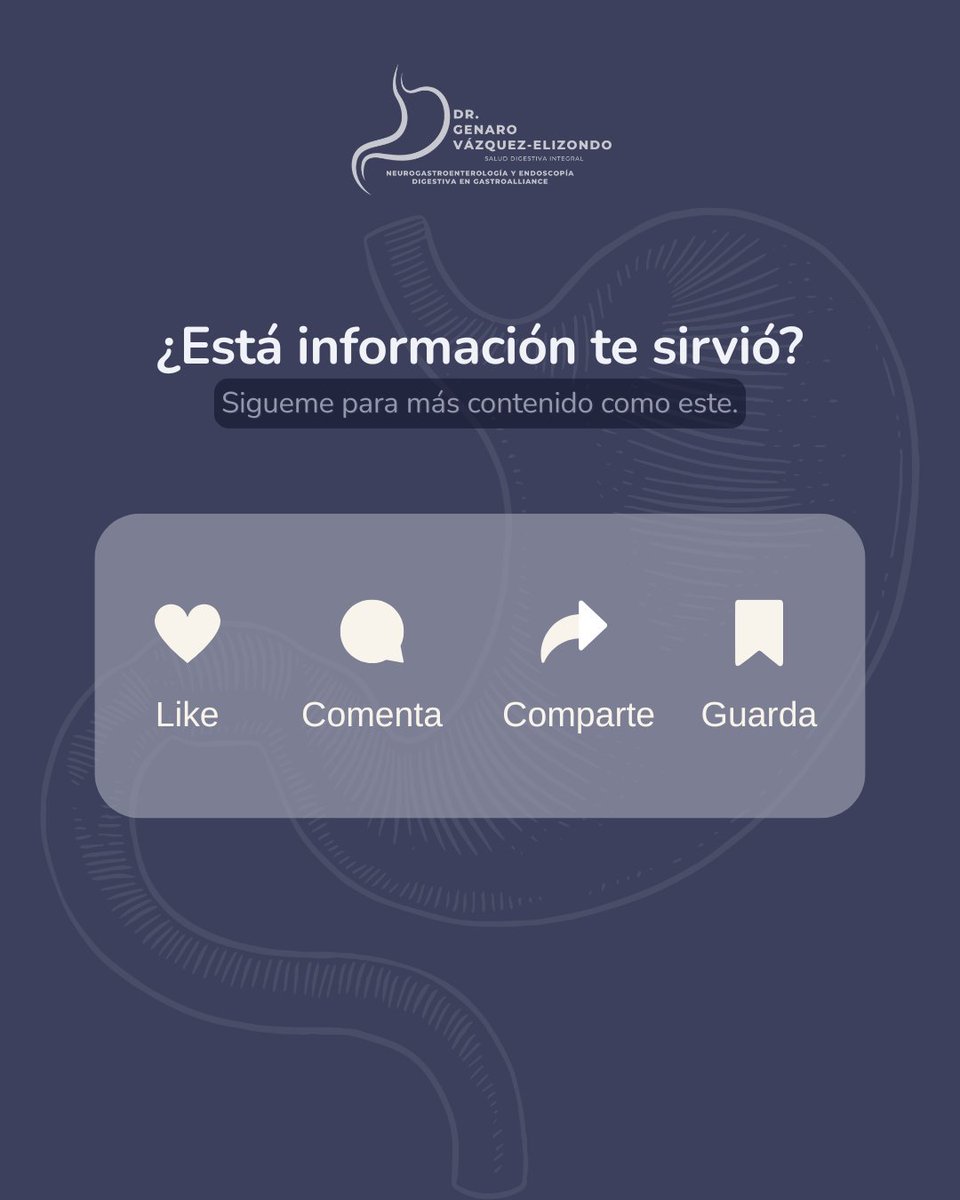 Hay síntomas digestivos que NO deben pasarse por alto:
*Dolor abdominal frecuente.
*Sangrado en las heces.
*Náuseas constantes.
*Pérdida de peso sin causa.
*Dificultad para tragar.
Si presentas alguno de estos síntomas, no esperes más.
Agenda tu consulta y evita complicaciones.