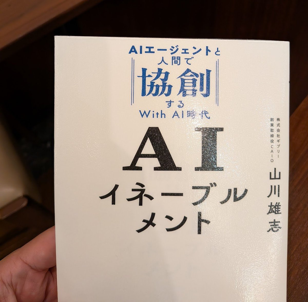 この本ですが、「わかってる人」が書いてますね。
それもそのはず、作者は生成AI導入活用を支援する株式会社ギブリーのCAIO（Chief AI Officer）である山川雄志さんです。
最近は生成AI導入"後"の失敗も多いので、この本で「どんな準備をするか？」「生成AIをどう使うか？」を考えておきましょう。