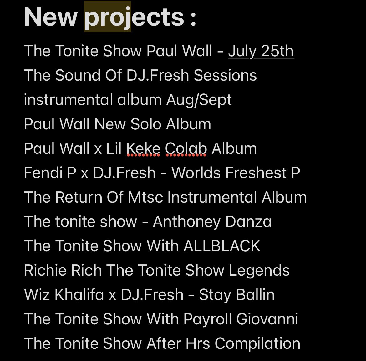 DJFreshX3's tweet image. Estimated time of arrivals, and I have more than what’s listed. My 2025-2026 :