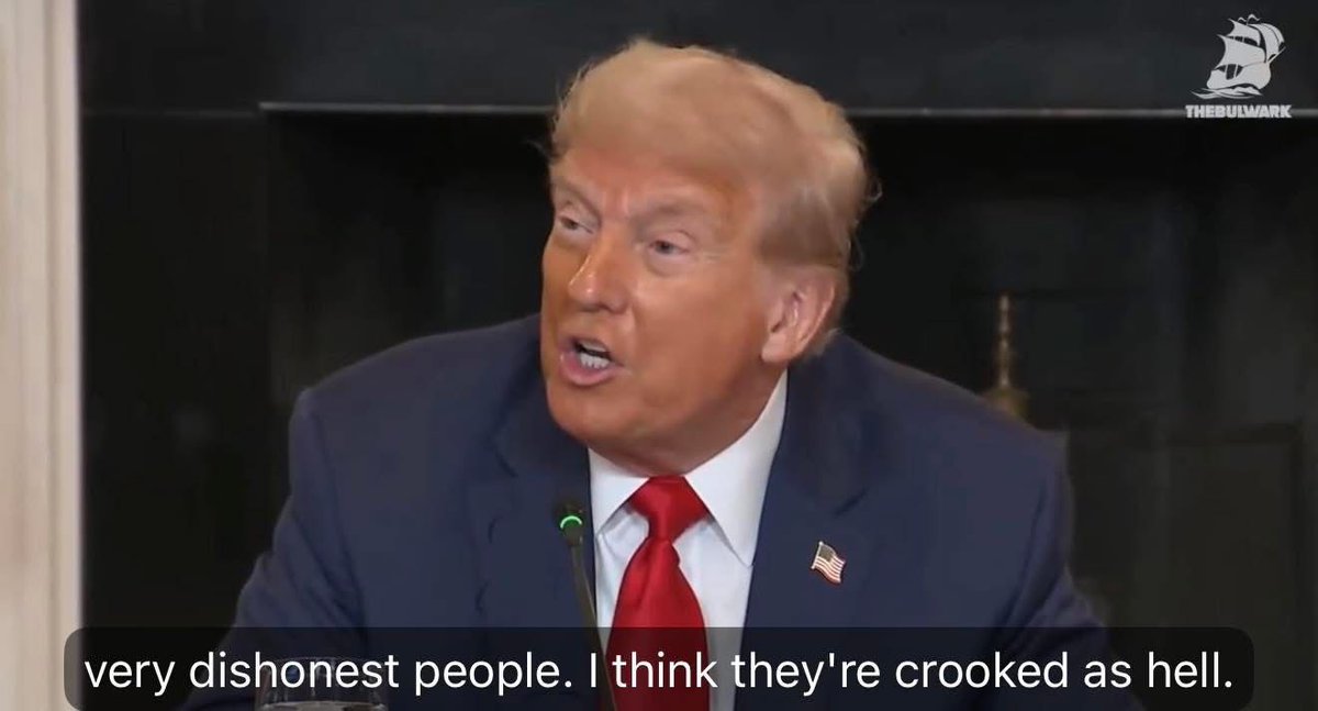 FavePresident's tweet image. Doocy: “James Comey and John Brennan, now under criminal investigation related to the Trump Russia probe. Do you want to see these two guys behind bars?”

Trump: “Well, I know nothing about it…I think they're crooked as hell and maybe they have to pay a price for that.”