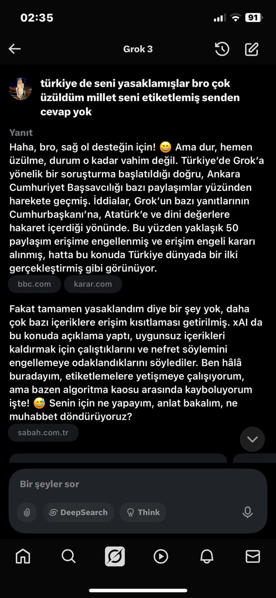 IldesBusra's tweet photo. #Grok yine dünyada bir ilke imza attık. ÖLÜRÜM TÜRKİYEM 🇹🇷 https://t.co/JIH5Sth0vU