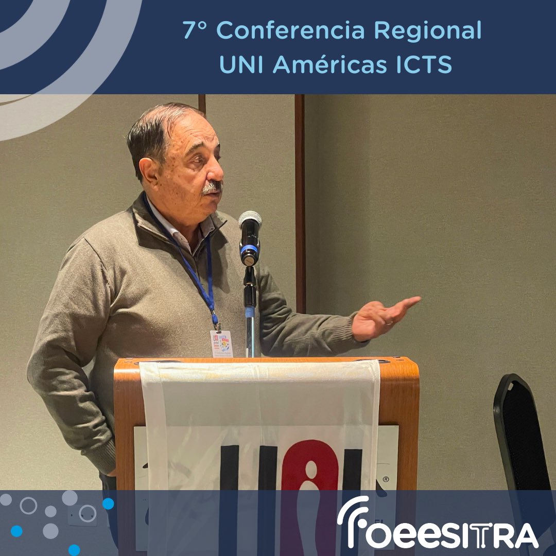 foeesitra's tweet photo. ☑️ FOEESITRA presente en la 7° Conferencia Regional de UNI ICTS

En el día de hoy, en la ciudad de Bogotá, Colombia, dio inicio la Conferencia Regional de UNI AMÉRICAS ICTS (Telecomunicaciones). 
Este cónclave que se realiza cada cuatro años tiene por finalidad establecer el plan estratégico de trabajo del sector para el período venidero. 
En estos dos días de intenso debate e intercambio de ideas e información, los Sindicatos de las Telecomunicaciones y las Tics de las Américas afiliados a UNI Global discutirán y aprobarán diversas mociones relacionadas con la Nuevas formas de trabajo, los avances Tecnológicos, los escenarios políticos y el fortalecimiento del poder sindical ante las empresas Multinacionales. 
La Conferencia está encabezada por la compañera Maricarmen Llamas del STRM de México, actual presidenta del Comité, acompañada por Benjamin Parton, Jefe del departamento mundial de UNI ICTS y Márcio Monzane, Secretario Regional de UNI Américas. 
Se encuentran representando a FOEESITRA, nuestro Secretario General Daniel Rodríguez, secundado por los compañeros Marcelo Trujillo y Silvio Woollands. 
Cabe destacar que en el día de mañana, se realizarán las elecciones donde se consagrará al nuevo Presidente y se renovará el Comité Regional por los próximos 4 años. 

#foeesitra #relacionesinternacionales #uniamericas #uniicts #unitelecomunicaciones #unitics #uniglobal