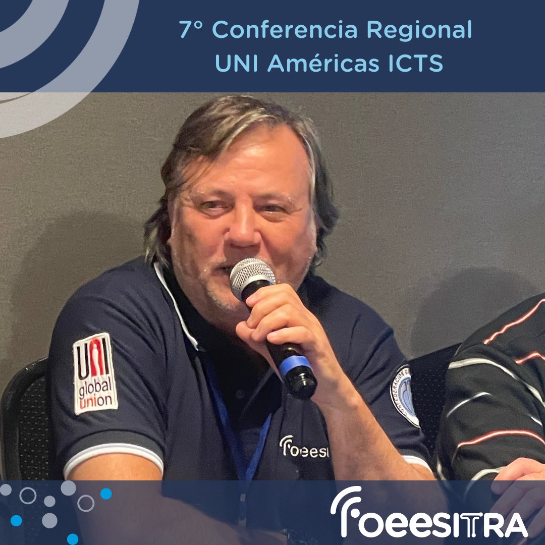foeesitra's tweet photo. ☑️ FOEESITRA presente en la 7° Conferencia Regional de UNI ICTS

En el día de hoy, en la ciudad de Bogotá, Colombia, dio inicio la Conferencia Regional de UNI AMÉRICAS ICTS (Telecomunicaciones). 
Este cónclave que se realiza cada cuatro años tiene por finalidad establecer el plan estratégico de trabajo del sector para el período venidero. 
En estos dos días de intenso debate e intercambio de ideas e información, los Sindicatos de las Telecomunicaciones y las Tics de las Américas afiliados a UNI Global discutirán y aprobarán diversas mociones relacionadas con la Nuevas formas de trabajo, los avances Tecnológicos, los escenarios políticos y el fortalecimiento del poder sindical ante las empresas Multinacionales. 
La Conferencia está encabezada por la compañera Maricarmen Llamas del STRM de México, actual presidenta del Comité, acompañada por Benjamin Parton, Jefe del departamento mundial de UNI ICTS y Márcio Monzane, Secretario Regional de UNI Américas. 
Se encuentran representando a FOEESITRA, nuestro Secretario General Daniel Rodríguez, secundado por los compañeros Marcelo Trujillo y Silvio Woollands. 
Cabe destacar que en el día de mañana, se realizarán las elecciones donde se consagrará al nuevo Presidente y se renovará el Comité Regional por los próximos 4 años. 

#foeesitra #relacionesinternacionales #uniamericas #uniicts #unitelecomunicaciones #unitics #uniglobal