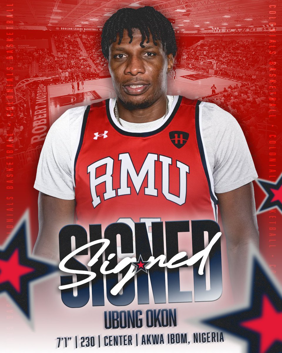 AdamBorstPGH's tweet image. Robert Morris added a late-cycle addition on Wednesday as they added Alabama State transfer Ubong Okon.
The 7-foot-1 Okon helped guide ASU to the program's first ever NCAA Tournament win this past season as he started 21 games.
robertmorrissportsnow.com/robert-morris-…