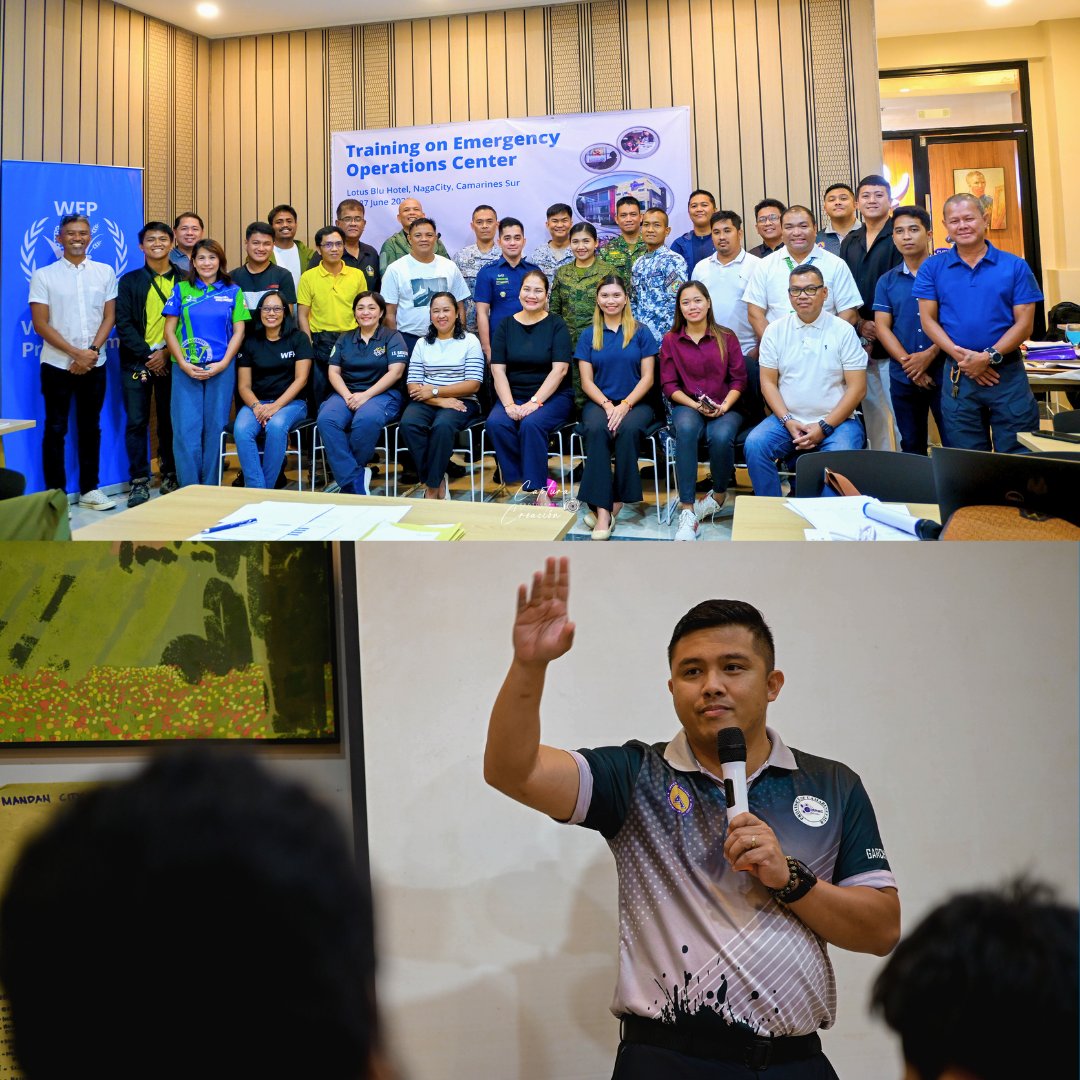 WFP_Philippines's tweet image. Government responders in Albay boosted their emergency operations center (EOC) readiness 🚨 In partnership w/ @CivilDefensePH, this initiative helped responders sharpen their ability to activate the EOC efficiently during crises.
Thanks to @eu_echo & the US Government's support!