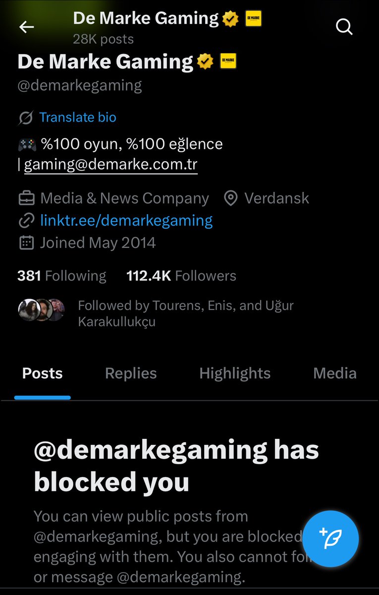 Pblo_Piskarev's tweet image. De Marke beni engellemiş. Kaan'ın mıy mıy konuştuğu sözde incelemeleri eleştirince engel yemişim. Oyun dünyasında o kadar adam varken video için başkasını bulamadınız mı!!!