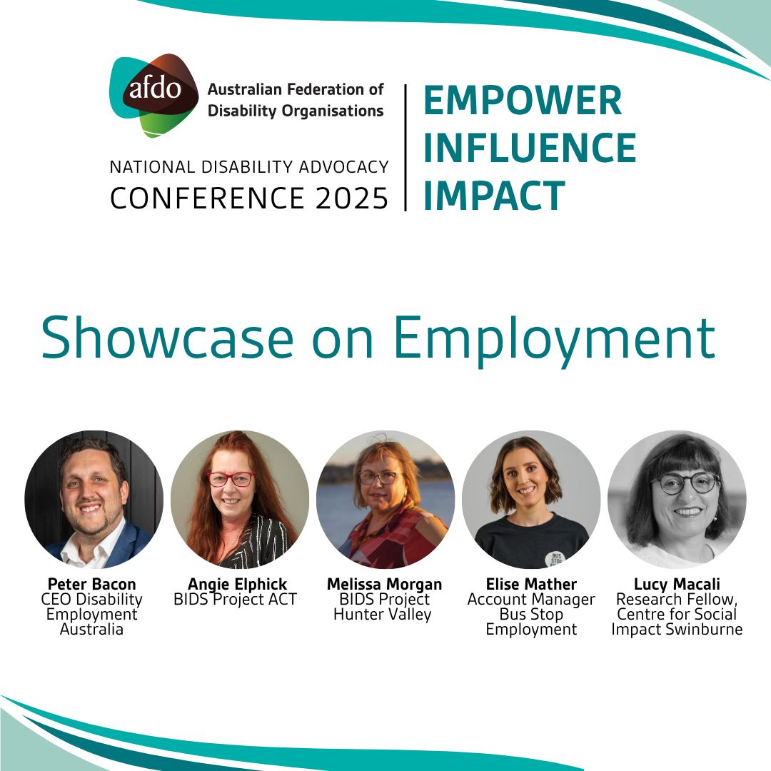 AFDO (@afdooffice) on Twitter photo Employment innovation at the AFDO Conference:
Hear from:
Peter Bacon - DEA
<a href="/BusStopFilms/">Bus Stop Films</a>
Lucy Macali - Swinburne
AFDO BIDS Teams
π
30 July β Canberra + online
π buff.ly/FnuajLk
#DisabilityEmployment #Inclusion Employment innovation at the AFDO Conference:
Hear from:
Peter Bacon - DEA
<a href="/BusStopFilms/">Bus Stop Films</a>
Lucy Macali - Swinburne
AFDO BIDS Teams
π
30 July β Canberra + online
π buff.ly/FnuajLk
#DisabilityEmployment #Inclusion