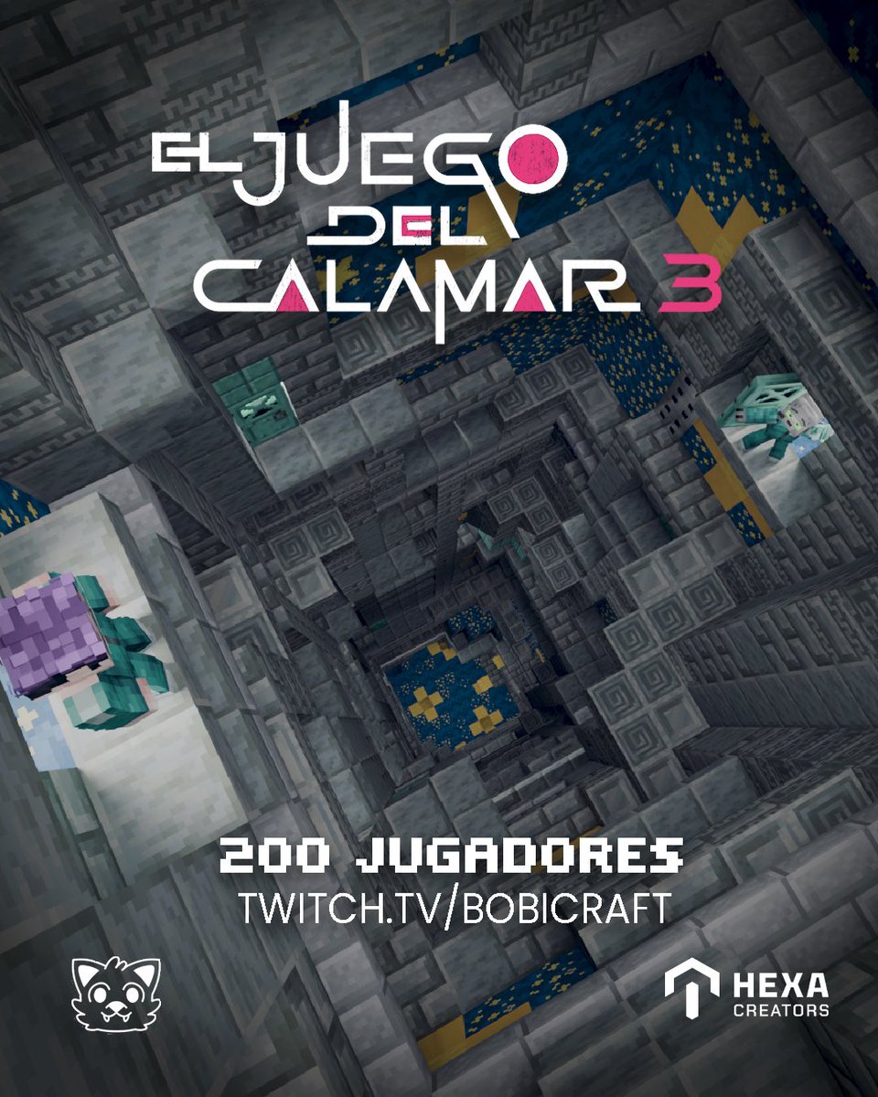 BobicraftMC's tweet image. Hoy haremos 200 jugadores viewers en Squid Game 3 a las 8:00 pm
