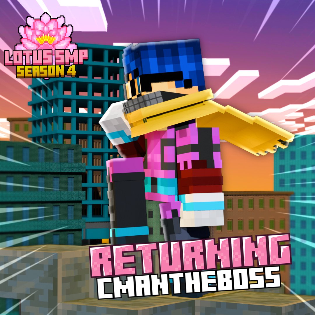 Returning for Season 4 of Lotus, <a href="/CmanTheBoss5875/">CmanTheBoss5875</a> another hero on the scene!? Hmmmm Cman and Chespi are seen together often, can this be related? Was Morgarokis assumptions right of Cman being Chespi's love child??

#Minecraft #mcyt #LotusSMP