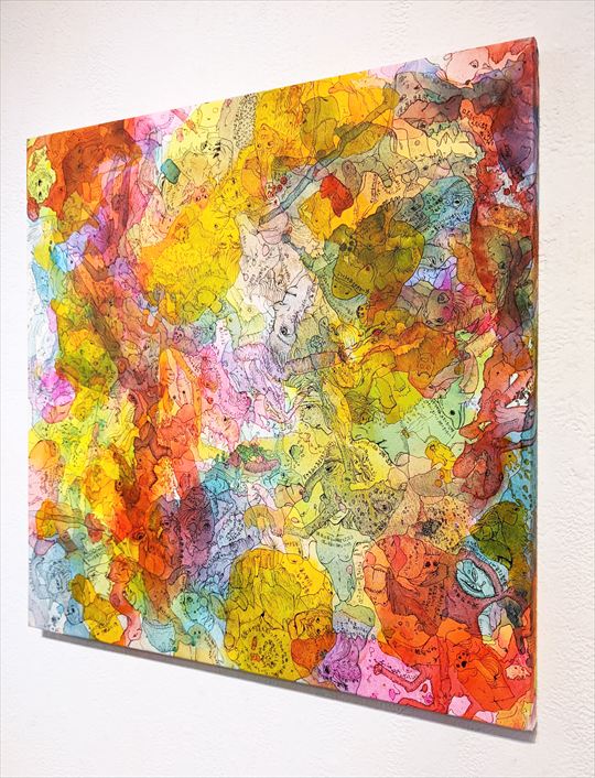 水彩画　abstract−2 Ayako Rokkaku 六角彩子| Untitled 無題| Contemporary Day