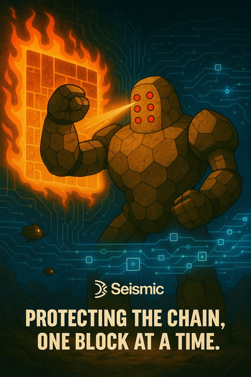 shoaibazam2005's tweet photo. A firewall isnโt enough. Seismic stands guard.
@SeismicSys @xealistt @noonne_art @nftzella @fcksjkh @2imtunek #PrivacyMaxi
#Seismic #Crypto #NextGen https://t.co/sbfbLiC0uP