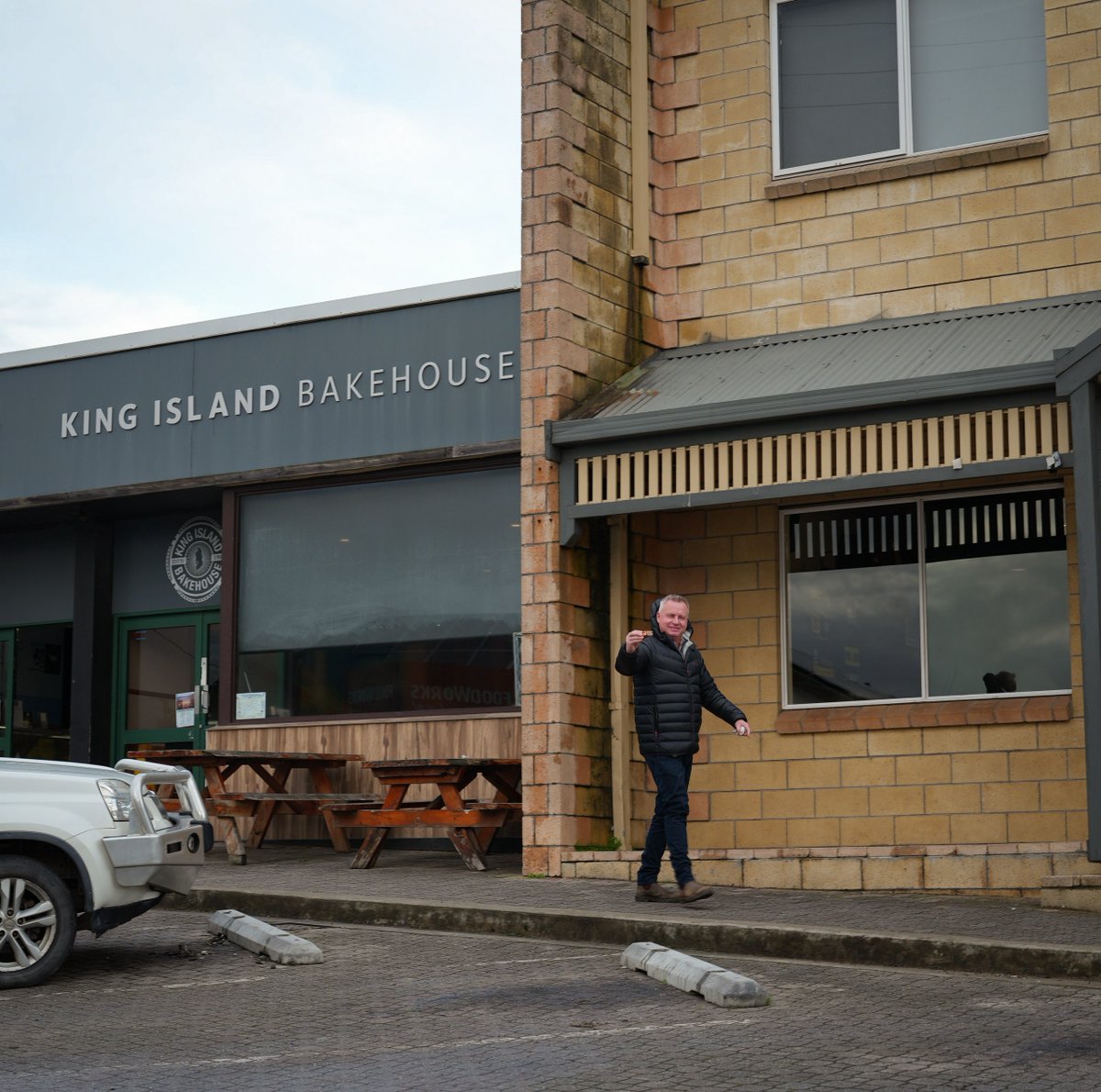 jeremyrockliff's tweet image. Good morning from King Island and one of the best bakeries in Tassie! 💙