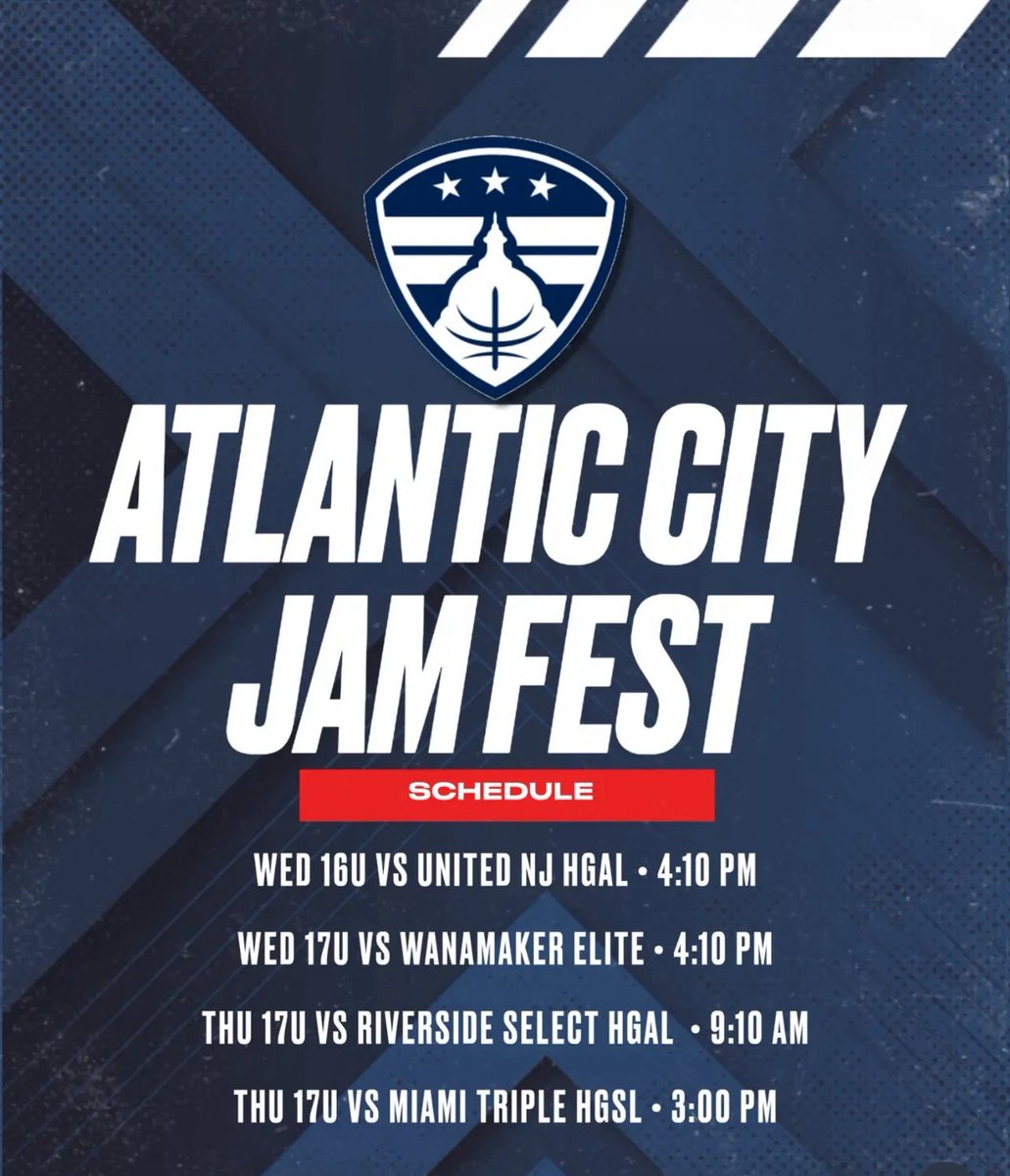 Here is our schedule for  Atlantic City!