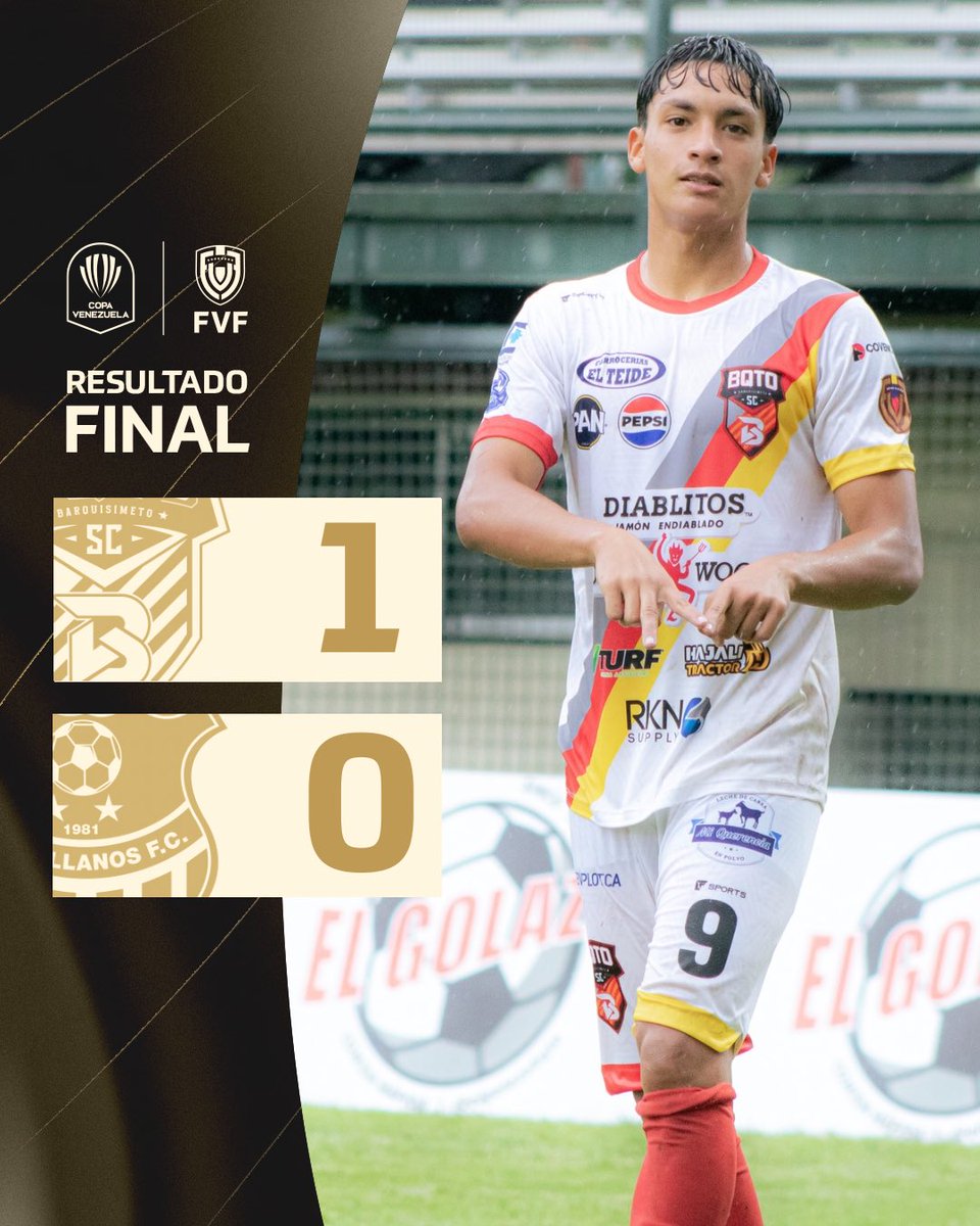 👏🏼 • Barquisimeto hizo la tarea en casa y con una victoria por la mínima ante Trujillanos inscribió su nombre en los octavos de final 

⚽️ • Ángel Flores (BAR)

#CopaVenezuela