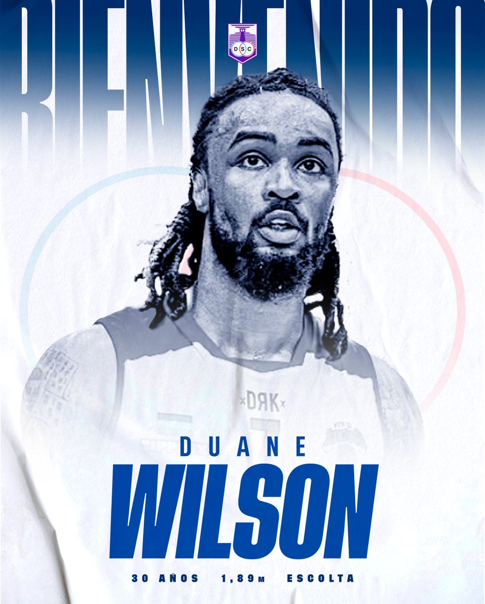 Defensor Sporting | Básquetbol (@dscbasquet) on Twitter photo El estadounidense Duane Wilson es la primera incorporación de Defensor Sporting para la próxima <a href="/LUB_Uy/">Liga Uruguaya de Básquetbol</a>
¡𝗕𝗶𝗲𝗻𝘃𝗲𝗻𝗶𝗱𝗼 𝗮𝗹 𝗗𝗲𝗰𝗮𝗻𝗼, 𝗗𝘂𝗮𝗻𝗲! 🙌🏼 El estadounidense Duane Wilson es la primera incorporación de Defensor Sporting para la próxima <a href="/LUB_Uy/">Liga Uruguaya de Básquetbol</a>
¡𝗕𝗶𝗲𝗻𝘃𝗲𝗻𝗶𝗱𝗼 𝗮𝗹 𝗗𝗲𝗰𝗮𝗻𝗼, 𝗗𝘂𝗮𝗻𝗲! 🙌🏼