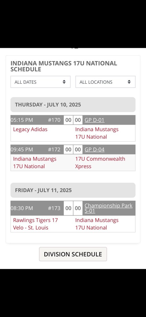 tripp_winton's tweet image. My schedule for the upcoming ABC tournament at Grand Park. @Coach_Cush @CoachPedlowe @OBC_Recruits @BlakePerry_34 @PPL_Main @1MustangsNation @LexCathBaseball