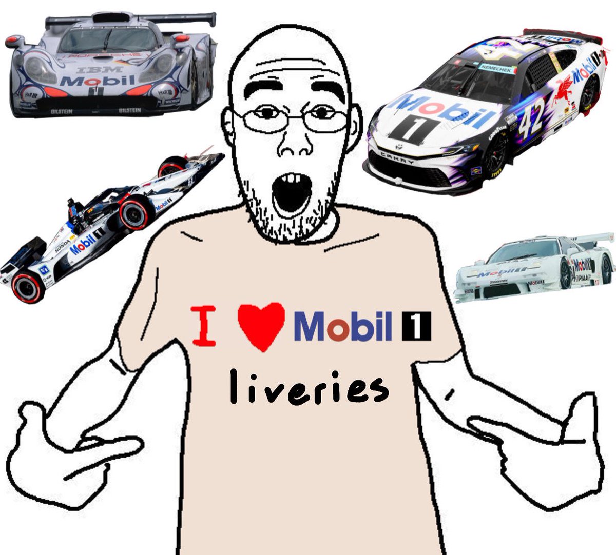 In this household we support the superior oil brands on cars none of this “castrol” or “pennzoil” nonsense