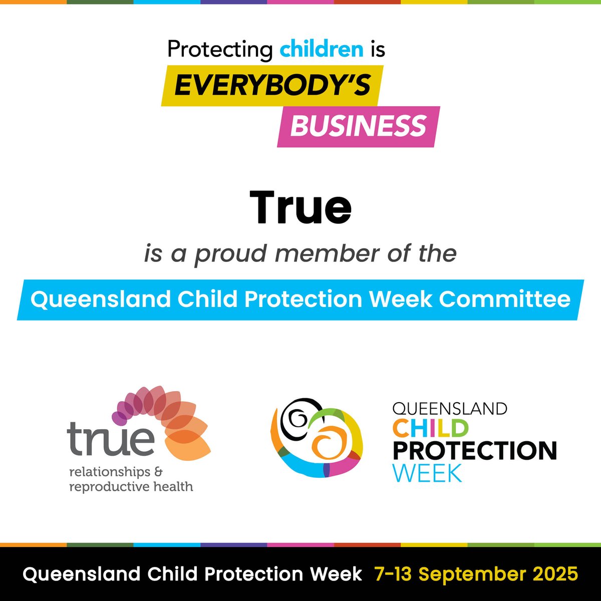 child_week's tweet photo. The committee is a collaboration of Government and Non-Government organisations working together to raise community awareness and encourage involvement in activities which promote child protection and child and family well-being.

#qldchildprotectionweek https://t.co/8hfNGIsQ1W