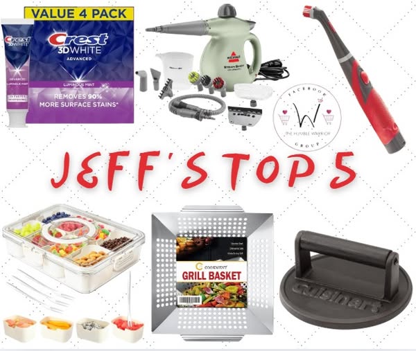 HumbleWarrior10's tweet image. 💥💥💥Jeff’s Top 5 Best Sellers💥💥💥
Here are my TOP 5 best-selling items I posted yesterday! Grab them now while you still can!
👉Crest 3D White Advanced Luminous Mint Whitening Toothpaste
shop.humblewarrior.com/amazon/NrKYH
👉BISSELL® Steam Shot™ OmniReach Stem Cleaner…