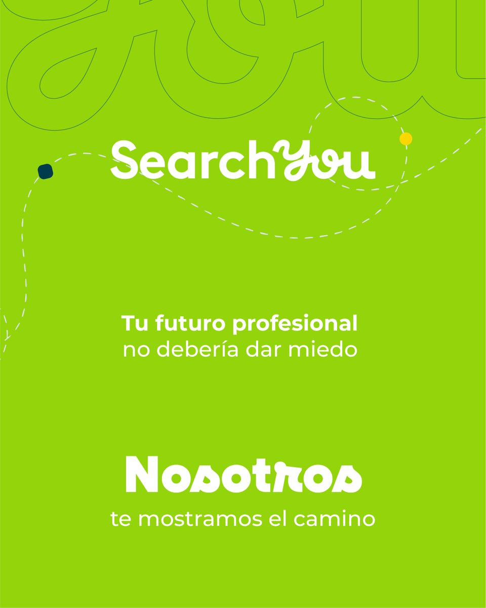 Tu futuro profesional no debería darte miedo. 
En SearchYou entendemos las dudas, la presión, las decisiones que no sabes si son “correctas”.

🎯 Por eso existimos: para acompañarte, informarte y mostrarte que sí hay un camino (y no tenés que recorrerlo solo).