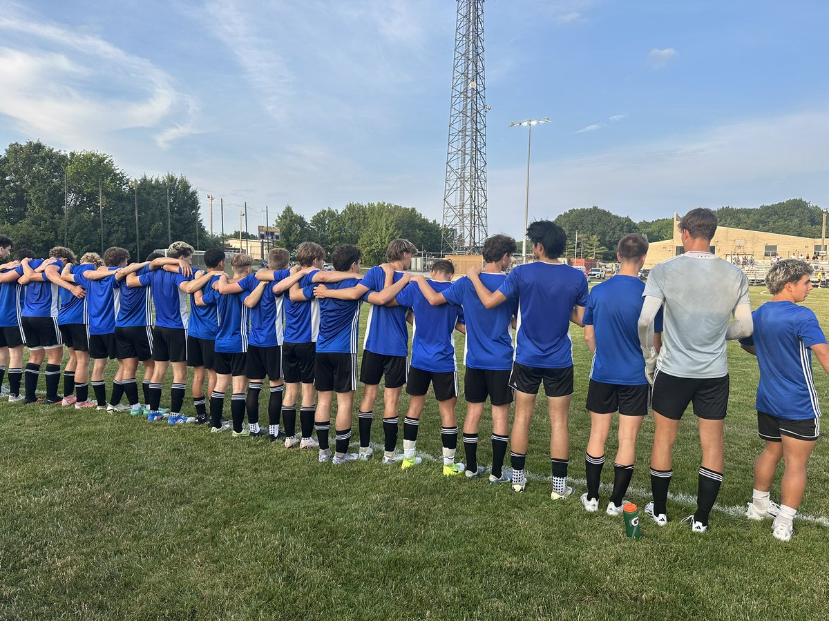 Honor to share the field tonight again with our friends <a href="/SMFmsoccer/">Stow Mens Soccer</a>, in the Haley Hopkins Memorial Showcase!!

#GoBigBlue #PreSeason2025