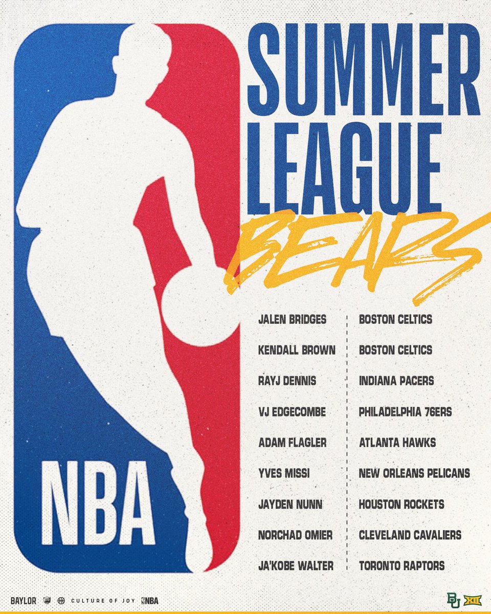 Keep an eye on our guys out in Vegas!
<a href="/NBA/">NBA</a> Summer League starts tomorrow 🎰

#SicEm | #CultureofJOY