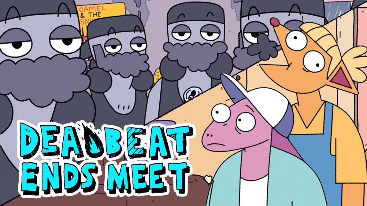 chrisatlatenite's tweet image. DEADBEAT ENDS MEET is now live on YouTube!
Created by the insanely talented Evie Hilliar. Featuring the voices of @charlottenicdao & @jacksontozer.
Supported by @ScreenAustralia & @wearevicscreen.
Animated in @ToonBoom Harmony. Cut in Final Cut Pro.
ltnt.tv/dbem