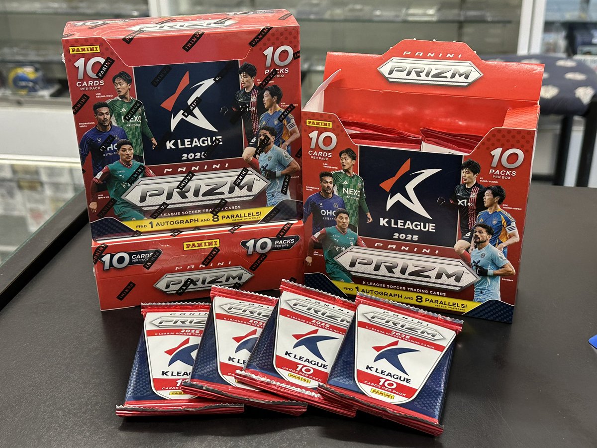 Baseball Cards Plus (@surfcitycards) on Twitter photo New SOCCER Release Now Available <a href="/surfcitycards/">Baseball Cards Plus</a> 2025 Panini Prizm K-LEAGUE Soccer hobby box and packs New SOCCER Release Now Available <a href="/surfcitycards/">Baseball Cards Plus</a> 2025 Panini Prizm K-LEAGUE Soccer hobby box and packs